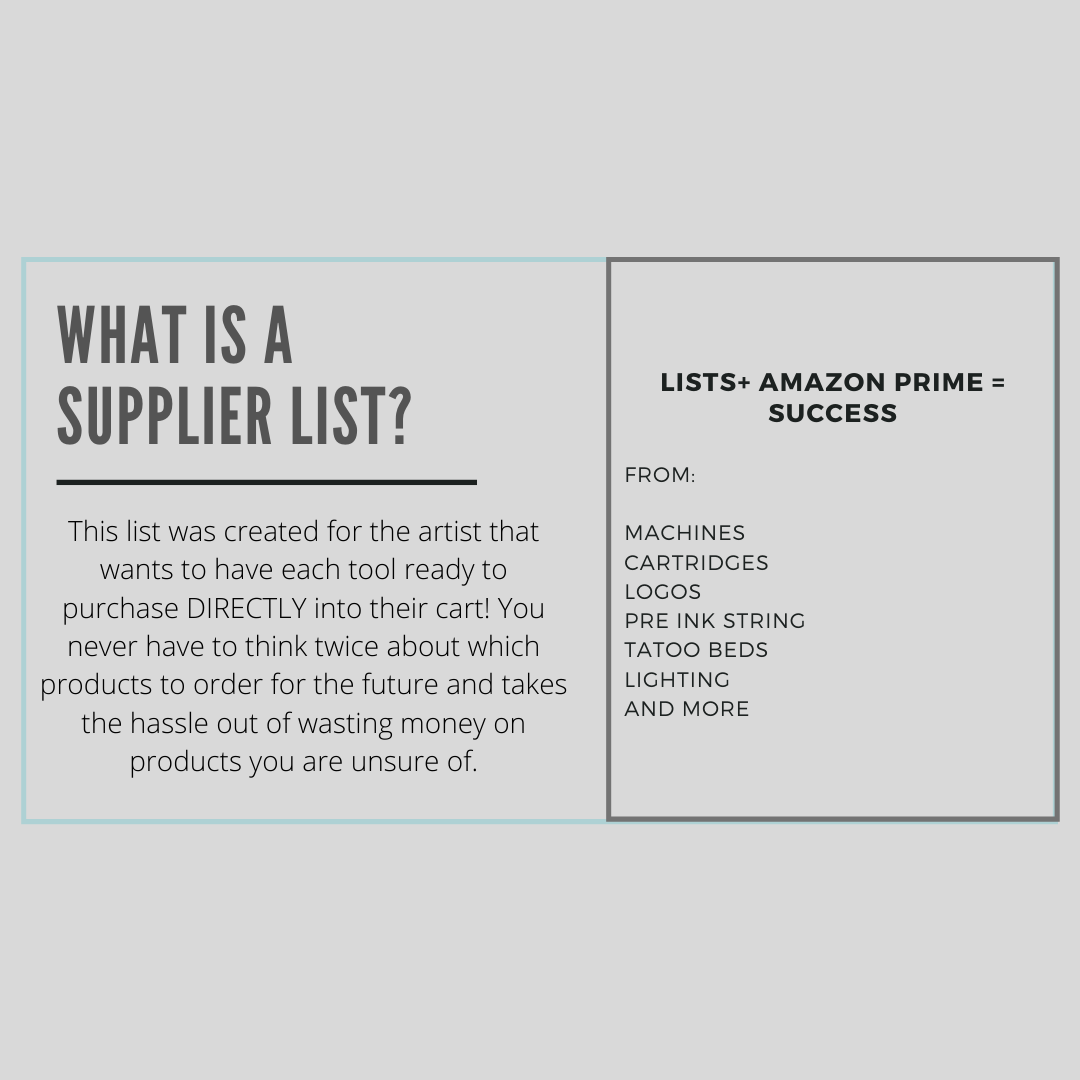 Microblading Supplier List